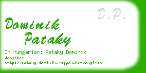 dominik pataky business card